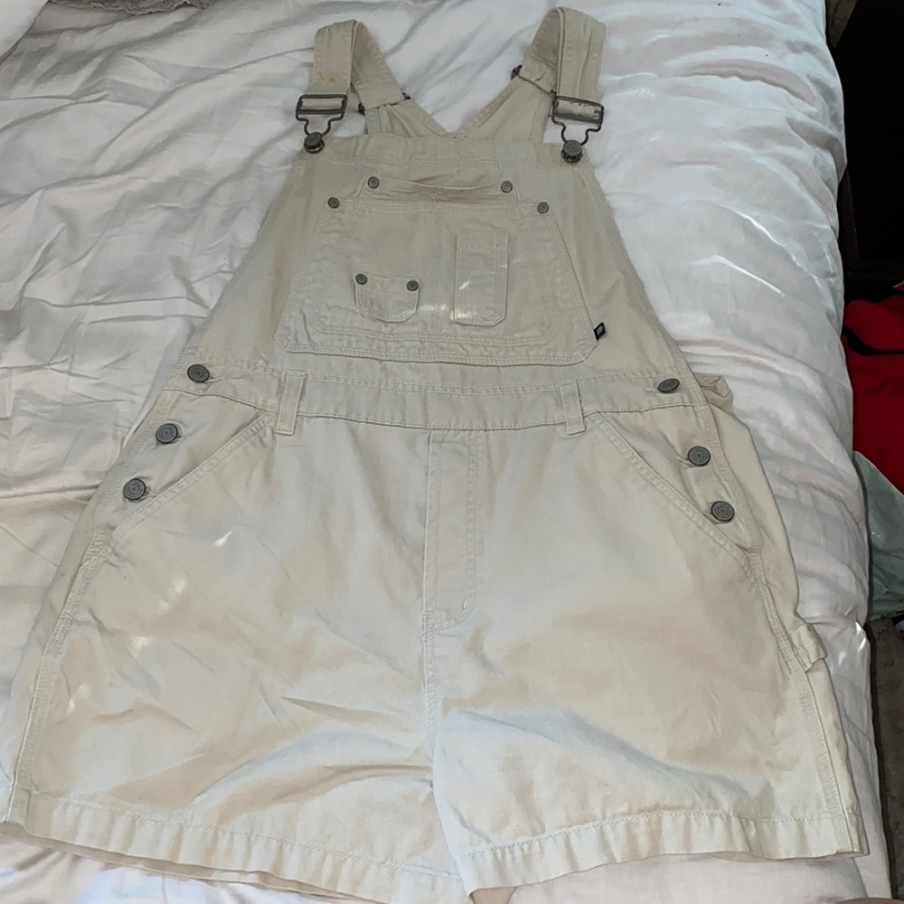 Cream overalls